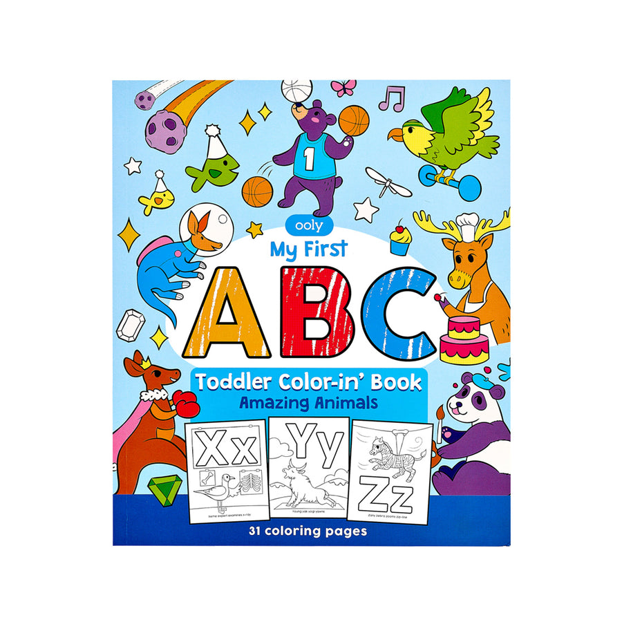 Toddler Colouring Book - ABC Amazing Animals