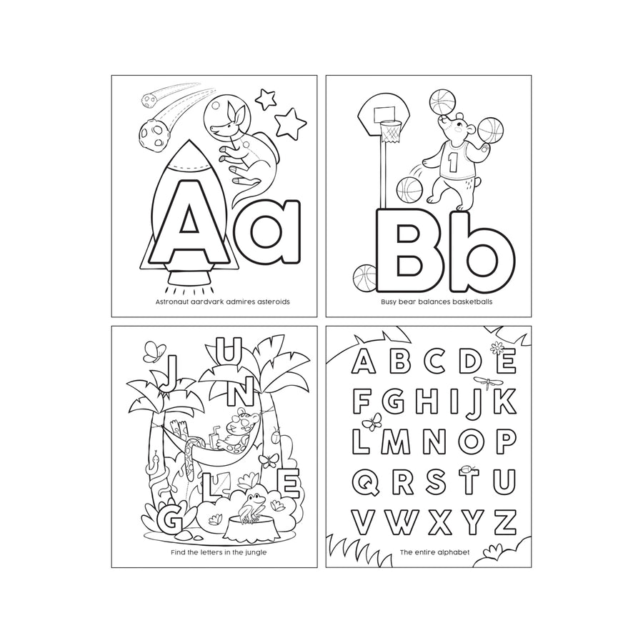 Toddler Colouring Book - ABC Amazing Animals