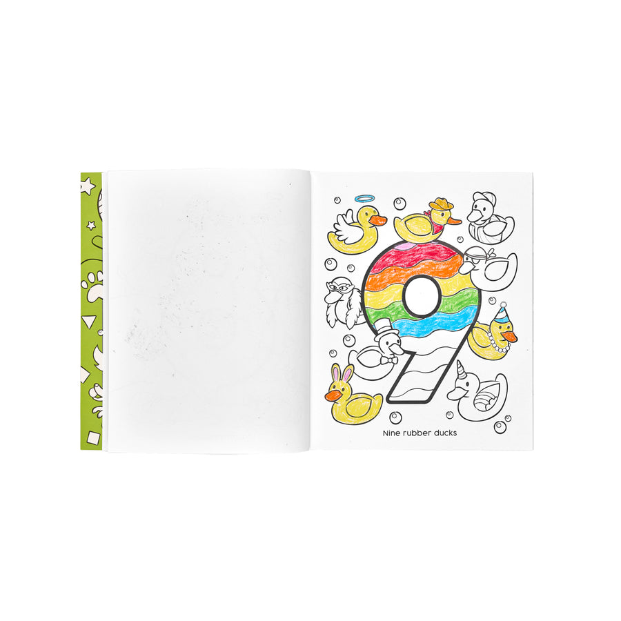 Toddler Colouring Book - 123 Shapes & Numbers