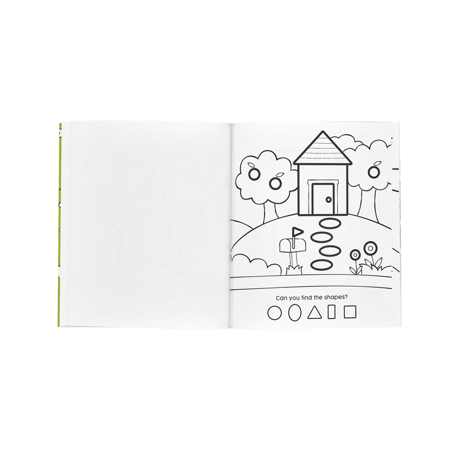 Toddler Colouring Book - 123 Shapes & Numbers