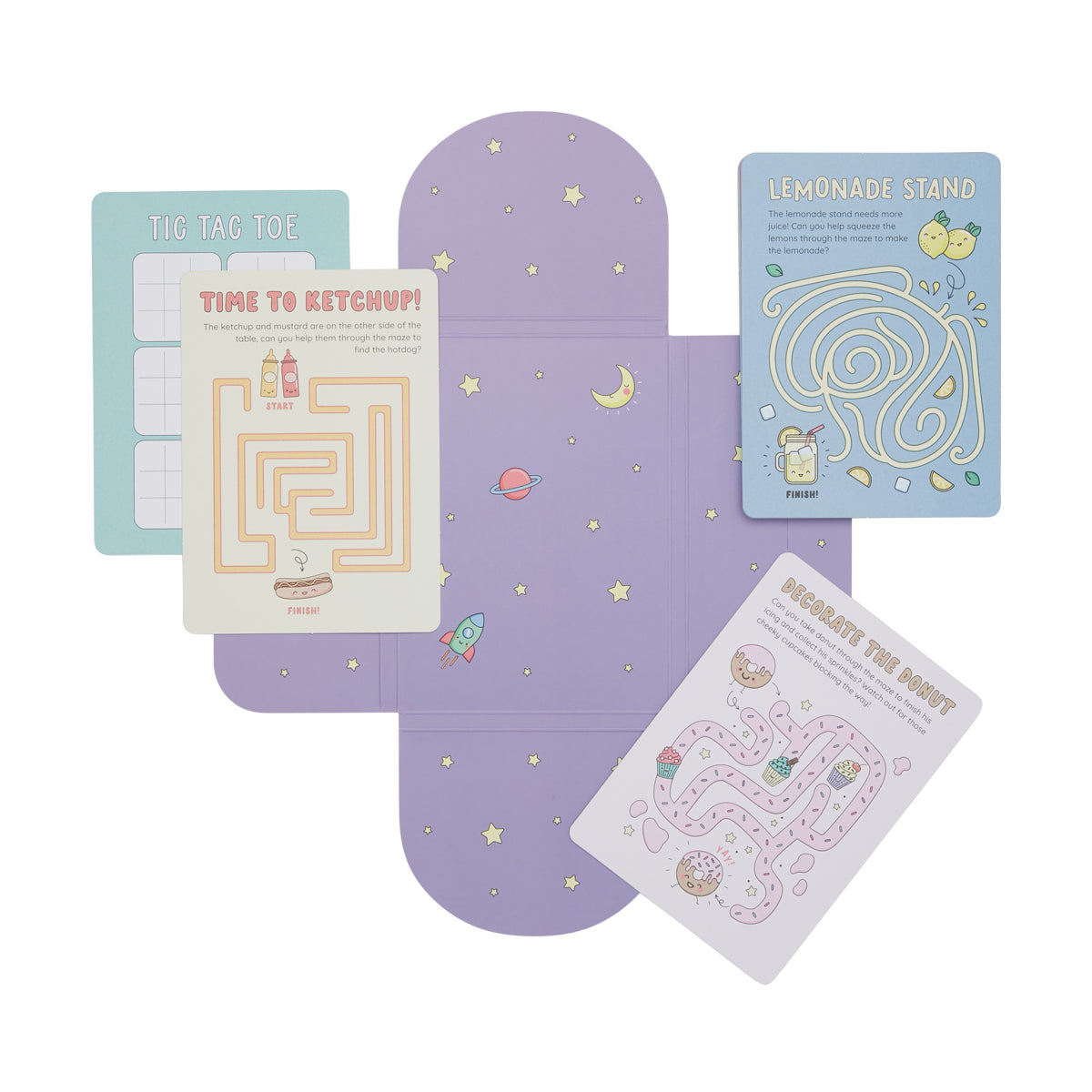 Mini Games Paper Paper Games Activity Cards - Mini Mazes – Puttot Singapore