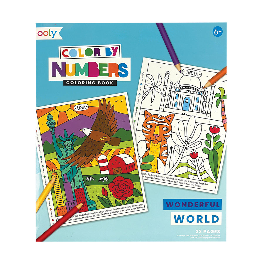 Colour By Numbers Colouring Book - Wonderful World