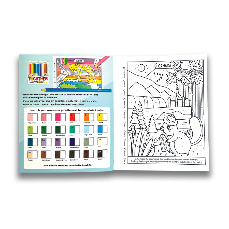 Colour By Numbers Colouring Book - Wonderful World