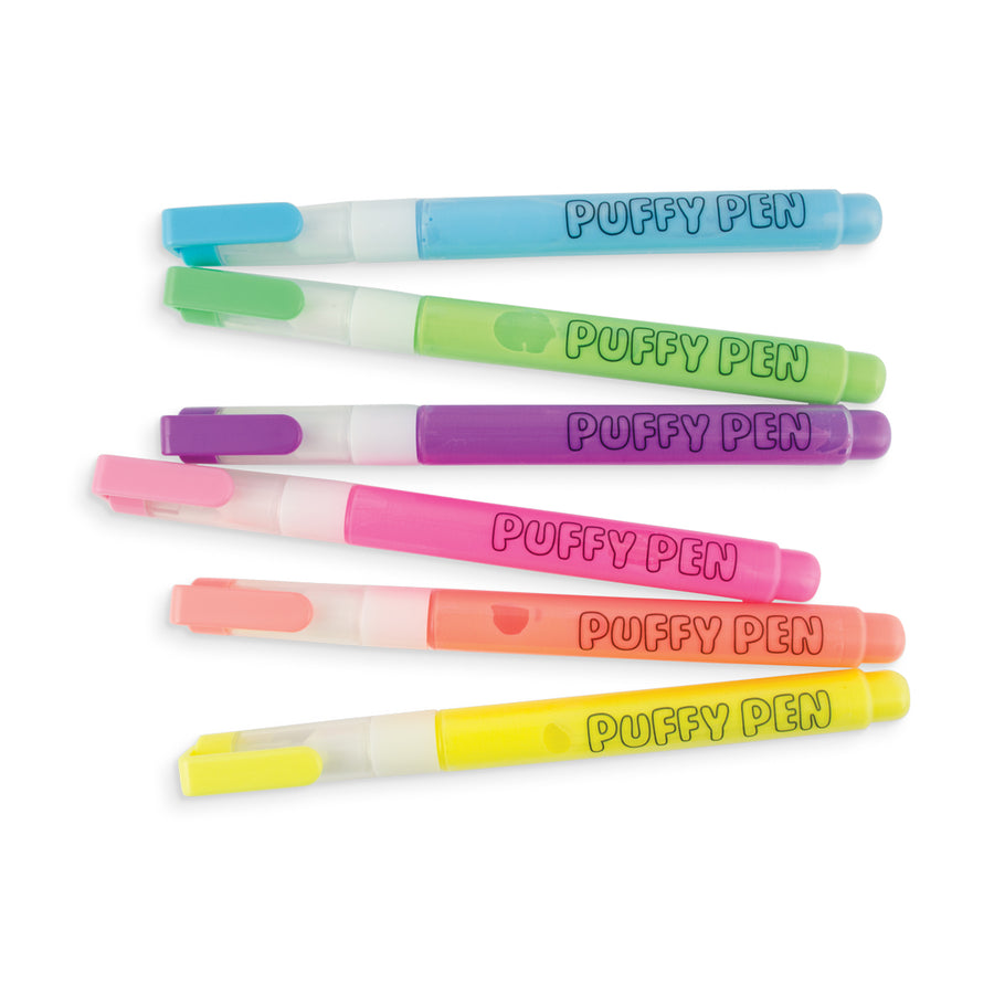 Magic Neon Puffy Pens - Set of 6