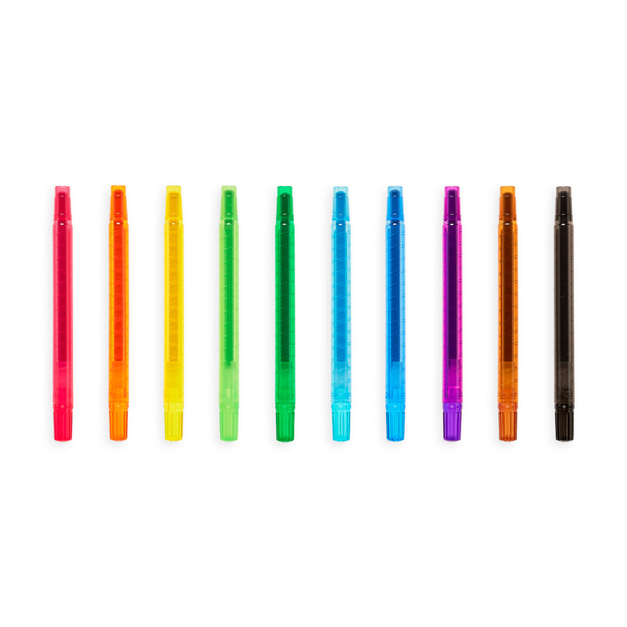 Yummy Yummy Scented Twist Up Crayons - Set of 10