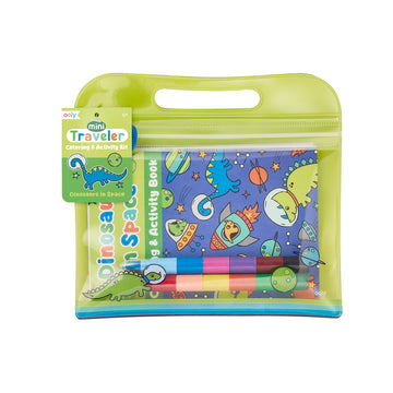 Mini Traveler Colouring & Activity Kit - Dinosaurs in Space