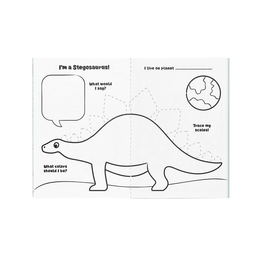 Mini Traveler Colouring & Activity Kit - Dinosaurs in Space
