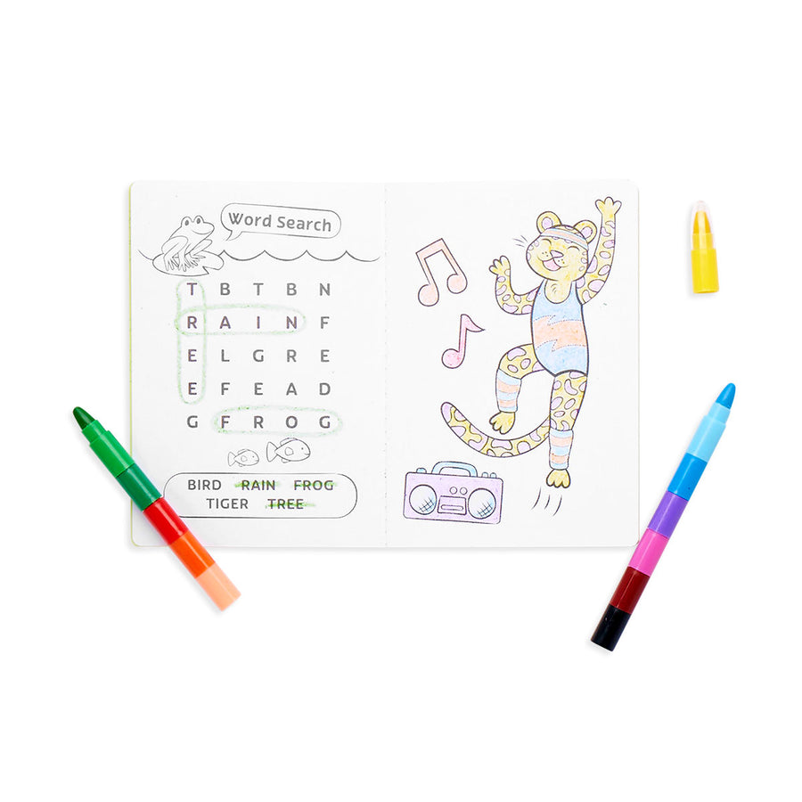 Mini Traveler Colouring & Activity Kit - Jungle Friends