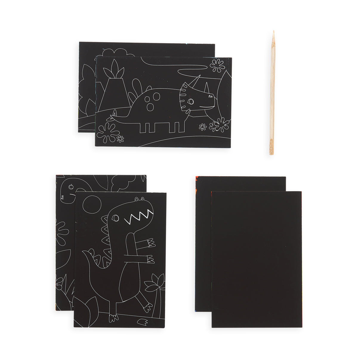 Mini Scratch & Scribble Art Kit - Dinosaur Days