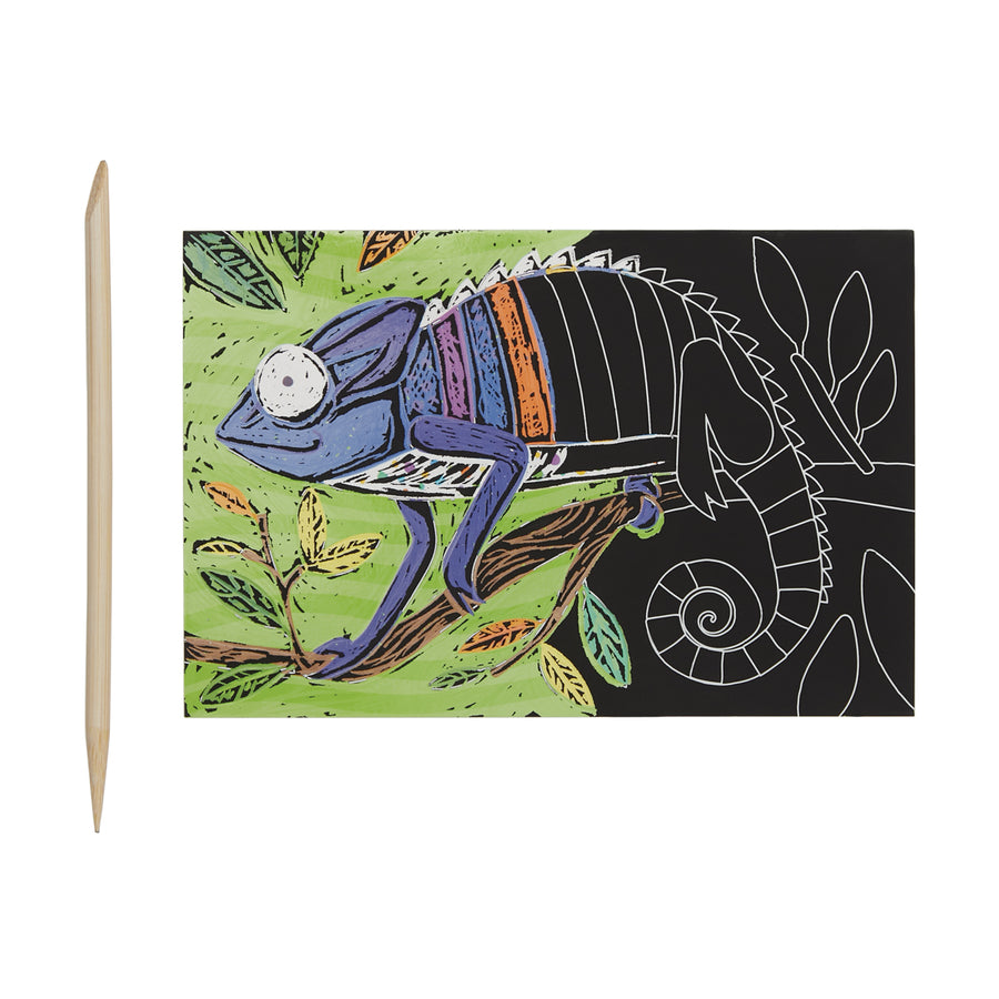 Mini Scratch & Scribble Art Kit - Jungle Fun