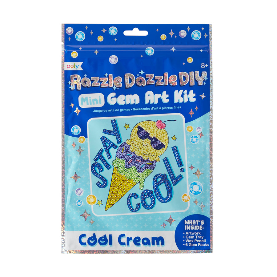 Razzle Dazzle DIY Mini Gem Art Kit - Cool Cream