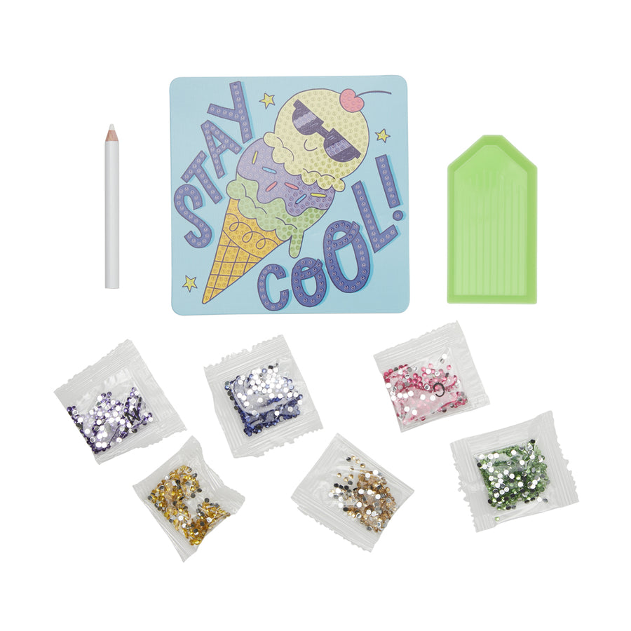 Razzle Dazzle DIY Mini Gem Art Kit - Cool Cream