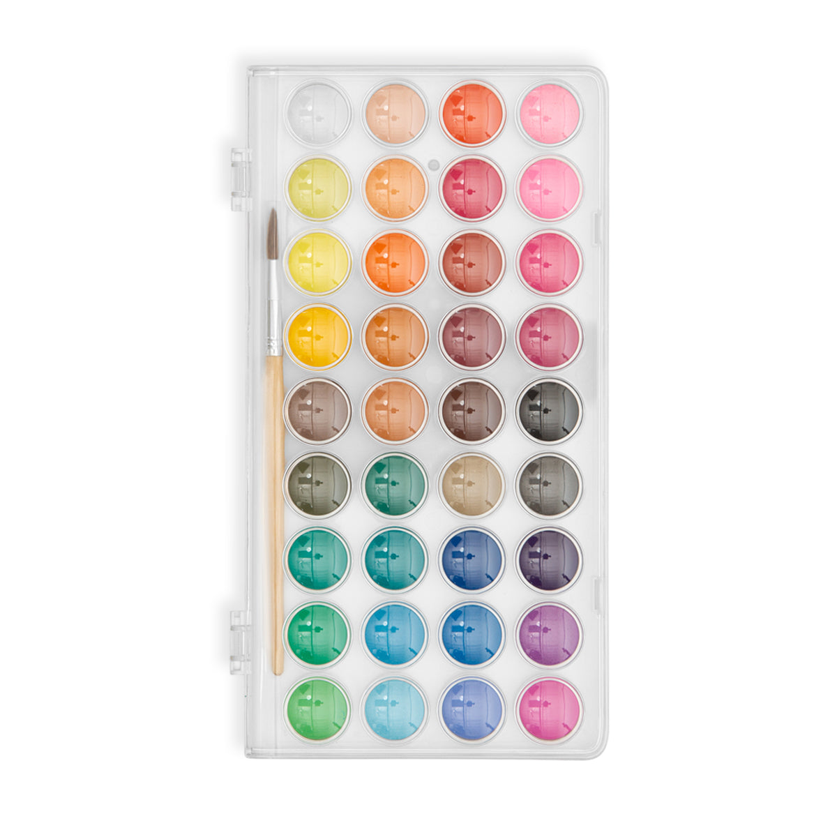 Lil Watercolor Paint Pods & Brush - 37 Pc Set