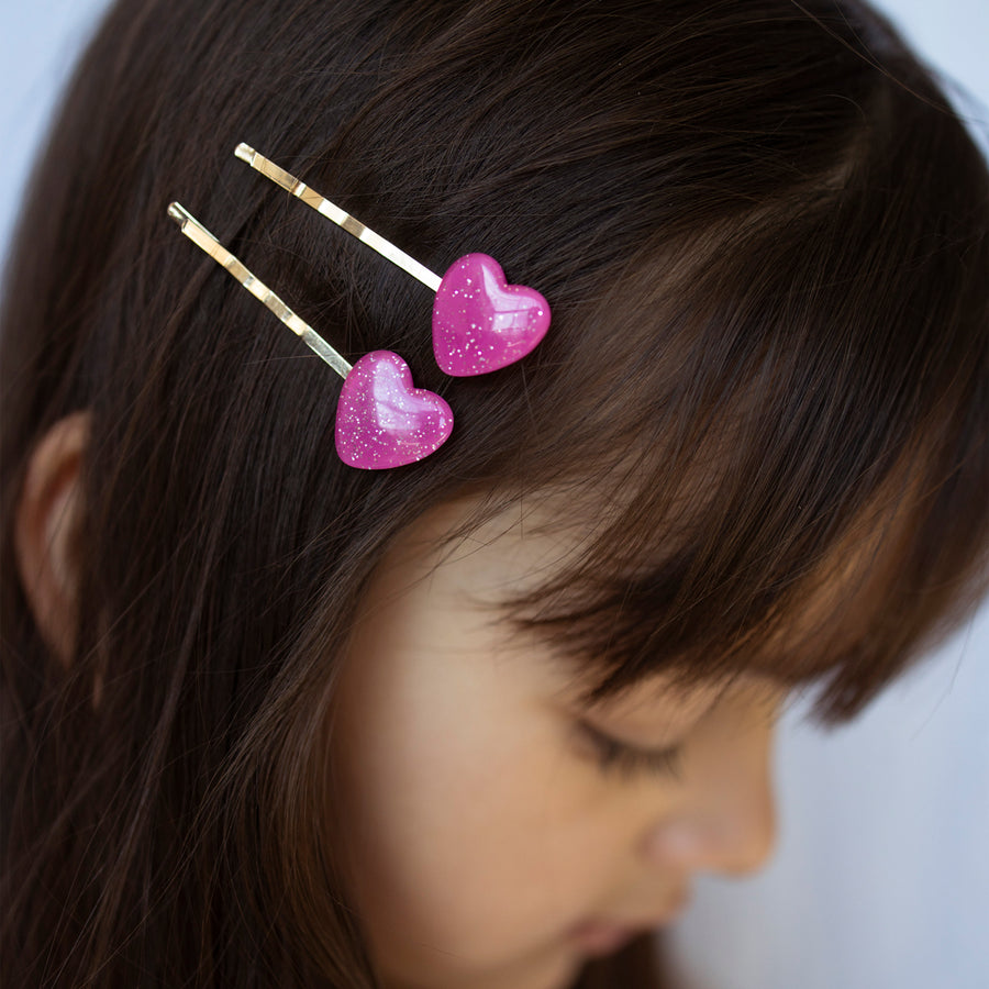 Sophia Hair Clips - Heart