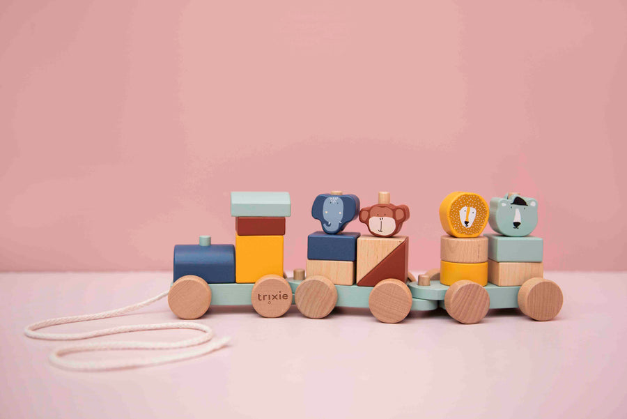 Wooden Animal Train