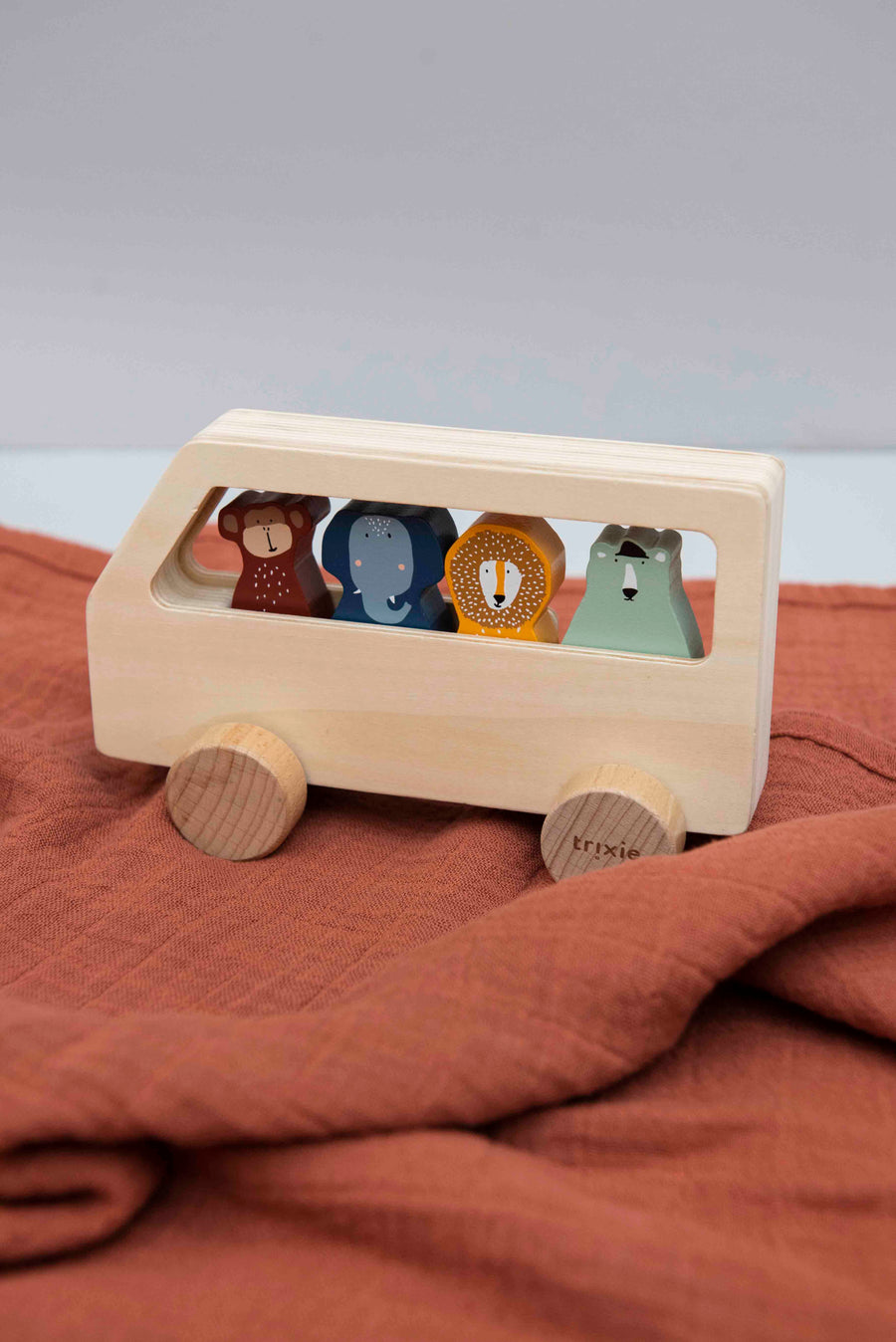 Wooden Animal Bus