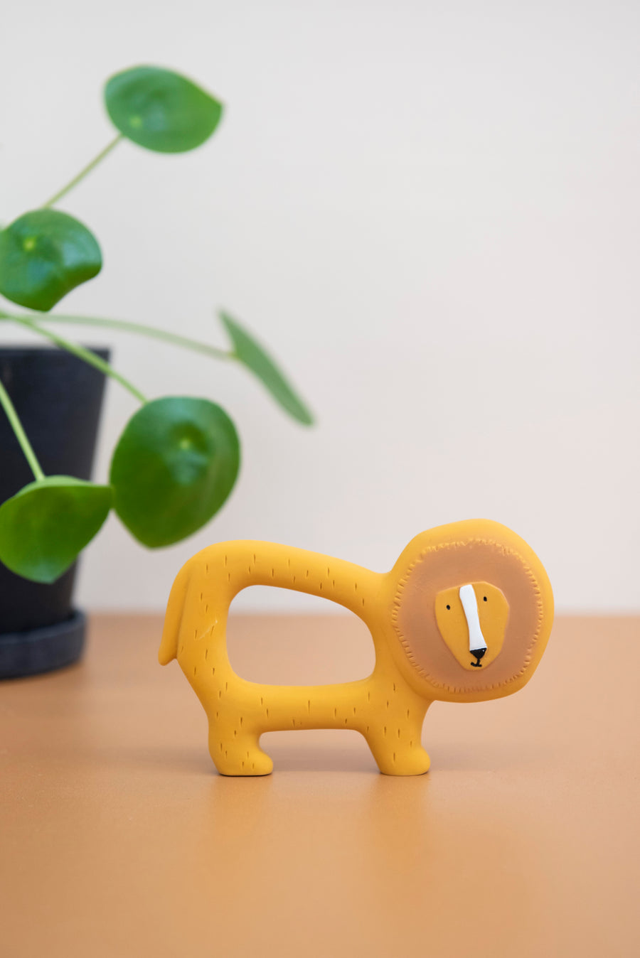 Natural Rubber Grasping Toy - Mr. Lion