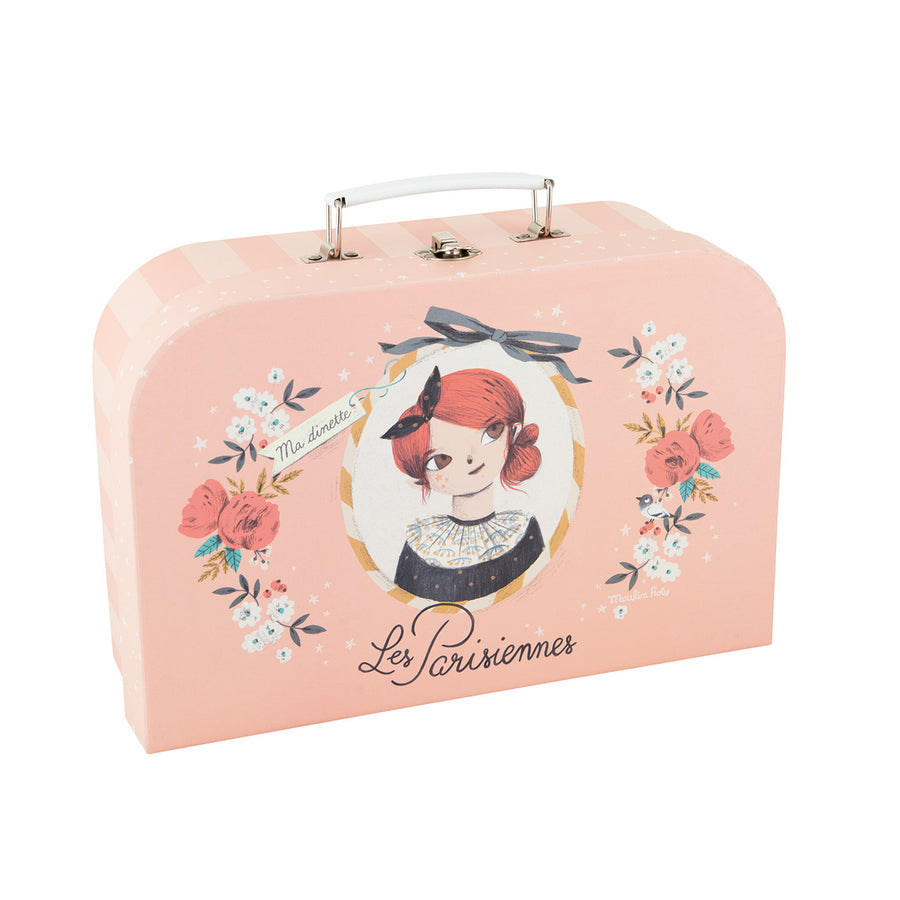 Les Parisiennes Tin Tea Set Suitcase