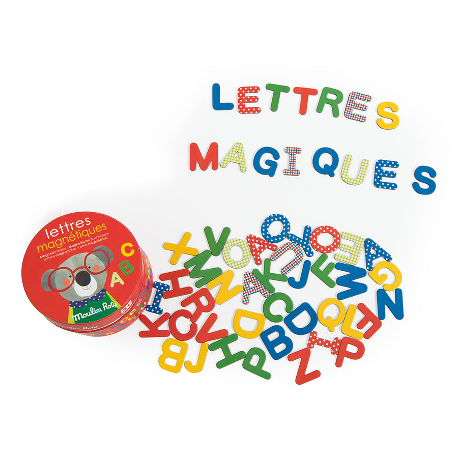 Les Popipop Magnetic Cardboard Letters - 54 Magnets