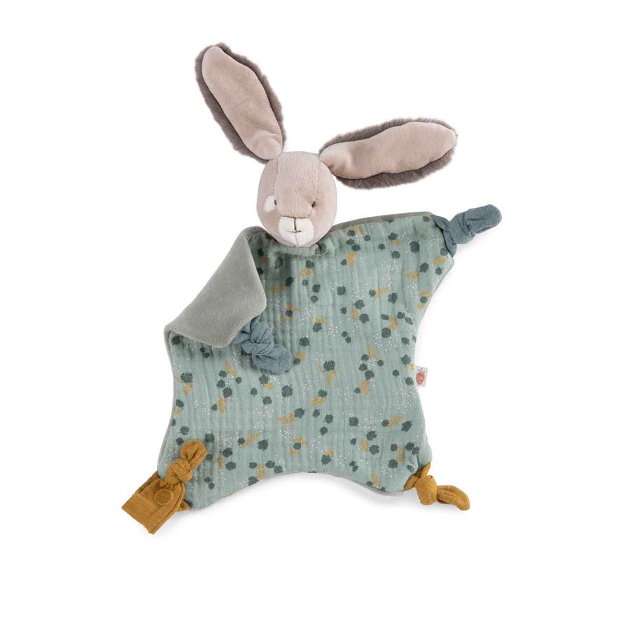 Trois Petits Lapin Rabbit Comforter Sage