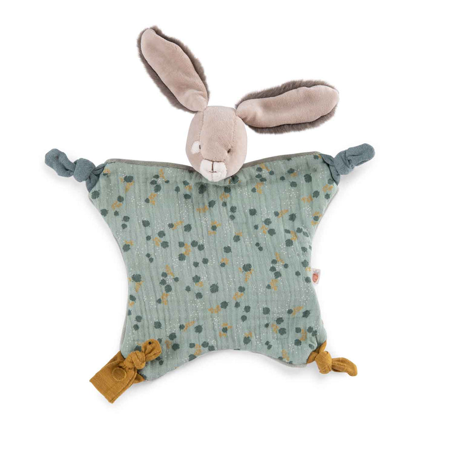 Trois Petits Lapin Rabbit Comforter Sage