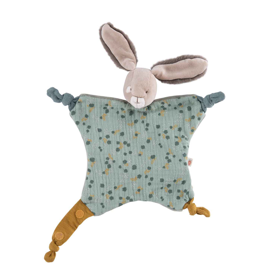Trois Petits Lapin Rabbit Comforter Sage