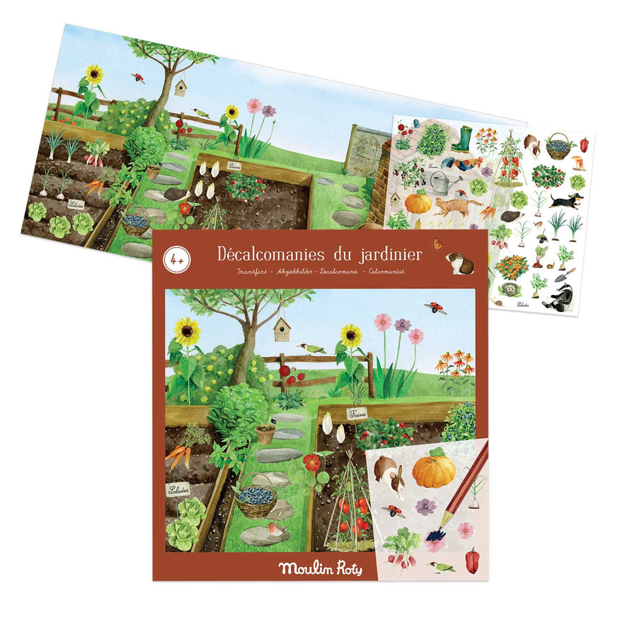 Le Jardin du Moulin Rub-on Stickers Gardener  