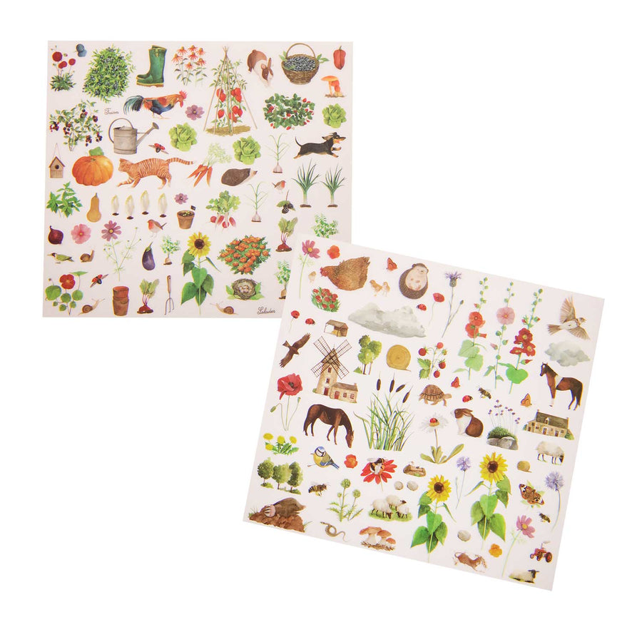Le Jardin du Moulin Rub-on Stickers Gardener  