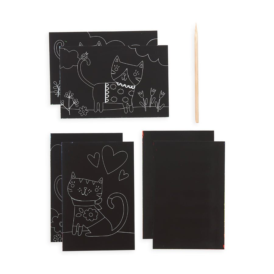 Mini Scratch & Scribble Art Kit - Cutie Cats
