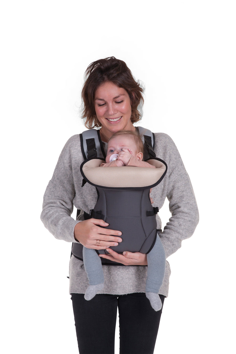 Neoprene Waterproof Baby Carrier - Dark Grey