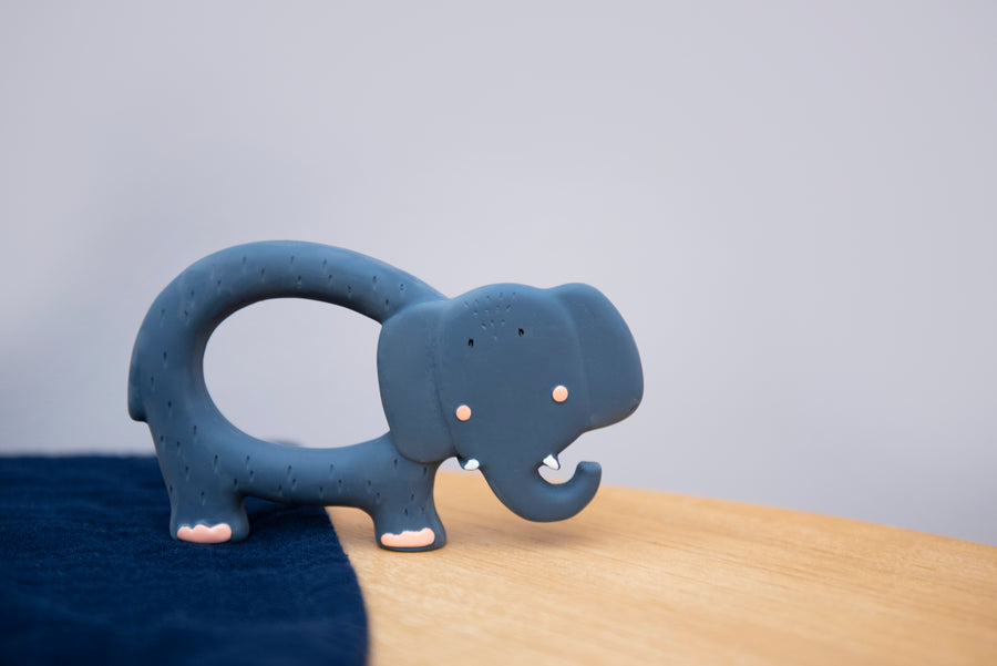 Natural Rubber Grasping Toy - Mrs. Elephant