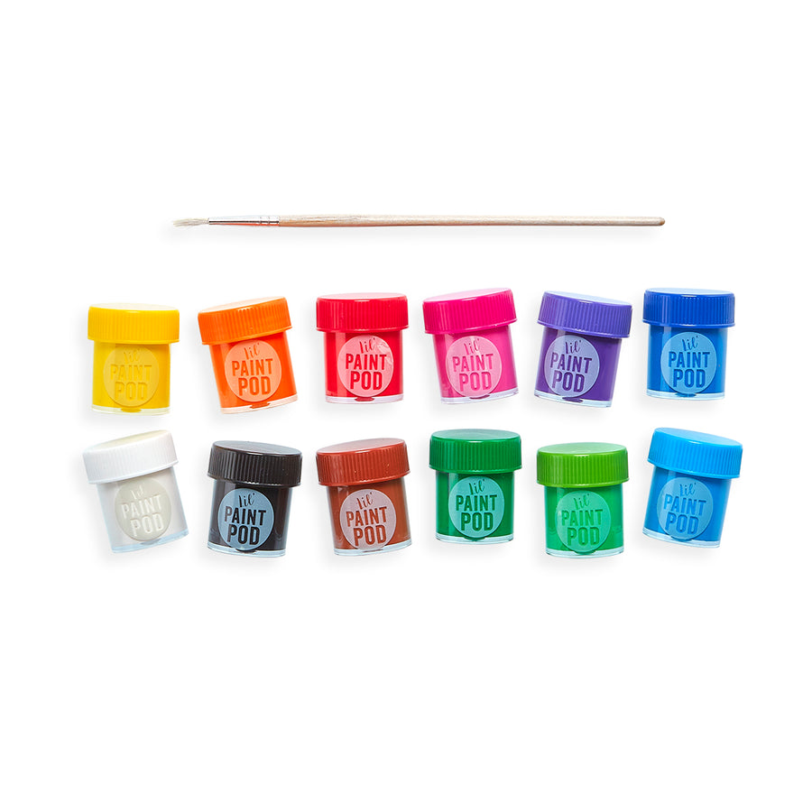 Lil Poster Paint Pods & Brush - Classic 13 Pc Set