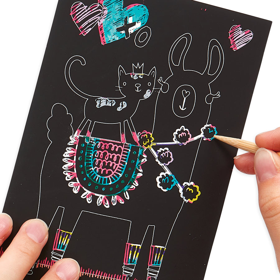 Mini Scratch & Scribble Art Kit - Funtastic Friends