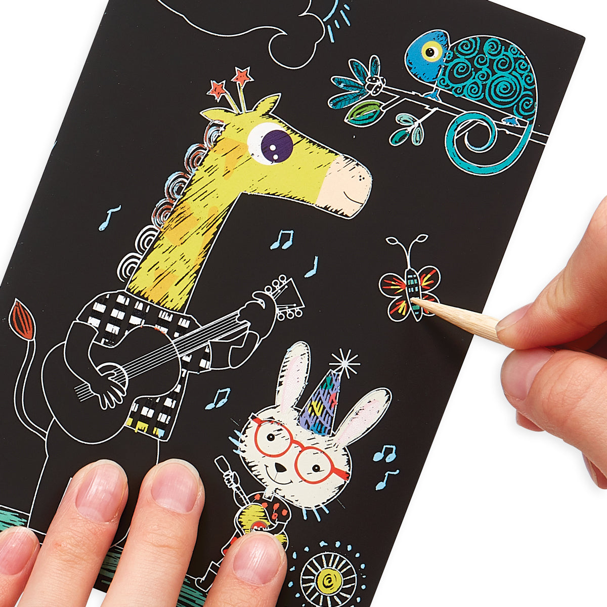Mini Scratch & Scribble Art Kit - Safari Party