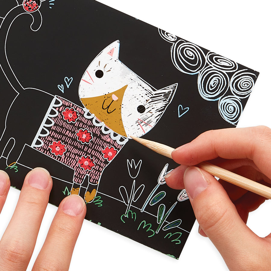 Mini Scratch & Scribble Art Kit - Cutie Cats