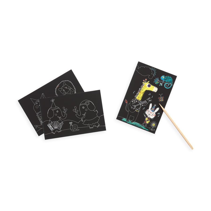 Mini Scratch & Scribble Art Kit - Safari Party